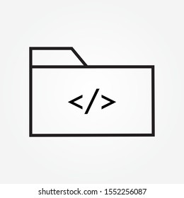 coding development  folder  icon design