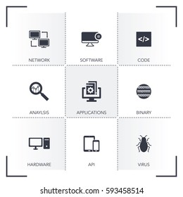 CODING & DEVELOPMENT ICON SET