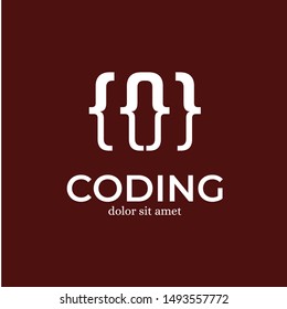 Coding Development Logo Design Template Inspiration - Vector