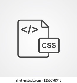 Coding file vector icon sign symbol