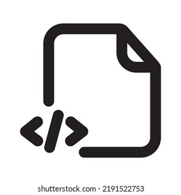 Coding Files Icon Outline Style Stock Vector (Royalty Free) 2191522753 ...