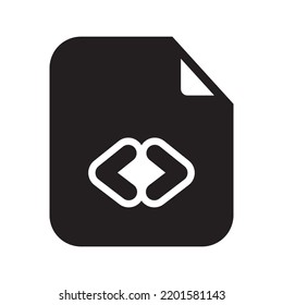 Coding Files Icon Solid Style