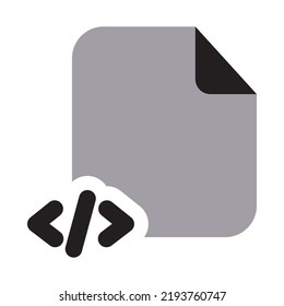 Coding Files Icon Two Tone Solid