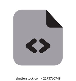 Coding Files Icon Two Tone Solid