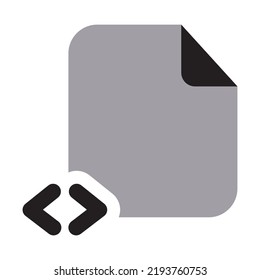 Coding Files Icon Two Tone Solid