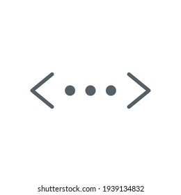 Coding Flat Icon Isolated On White Background