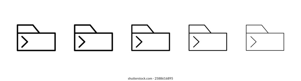 Coding folder icon Vector logo sign