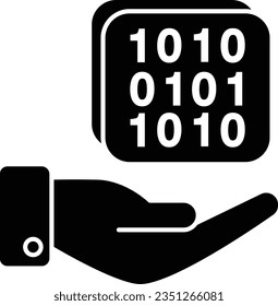  coding glyph icon design style 