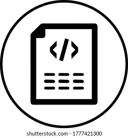 Coding, html code black icon