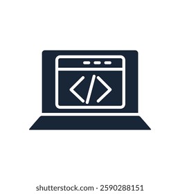 coding icon collection .design style with background