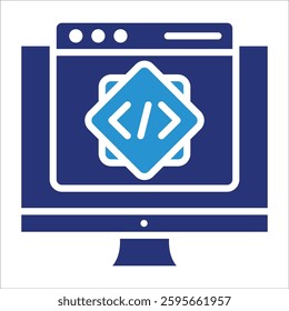 Coding Icon Element For Design