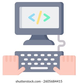 Coding Icon Element For Design