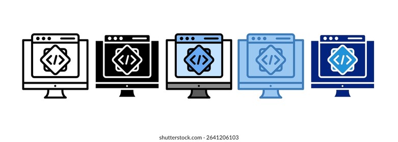 Coding Icon Element For Design