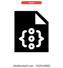 coding icon isolated sign symbol vector illustration - high quality black style vector icons
