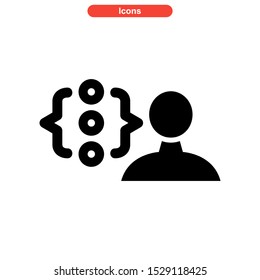 coding icon isolated sign symbol vector illustration - high quality black style vector icons
