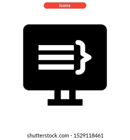 coding icon isolated sign symbol vector illustration - high quality black style vector icons
