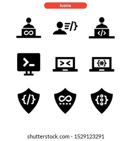 coding icon isolated sign symbol vector illustration - Collection of high quality black style vector icons

