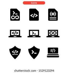 coding icon isolated sign symbol vector illustration - Collection of high quality black style vector icons
