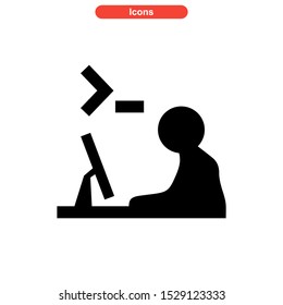 coding icon isolated sign symbol vector illustration - high quality black style vector icons
