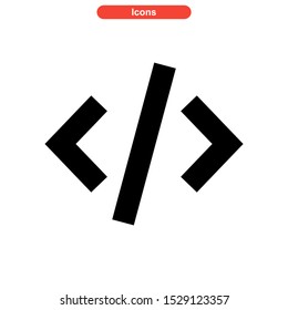 coding icon isolated sign symbol vector illustration - high quality black style vector icons
