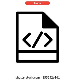 coding icon isolated sign symbol vector illustration - high quality black style vector icons
