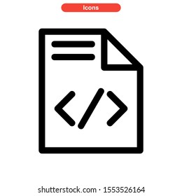 coding icon isolated sign symbol vector illustration - high quality black style vector icons
