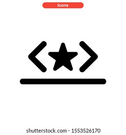 coding icon isolated sign symbol vector illustration - high quality black style vector icons
