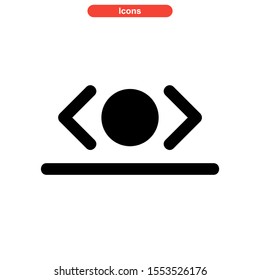 coding icon isolated sign symbol vector illustration - high quality black style vector icons
