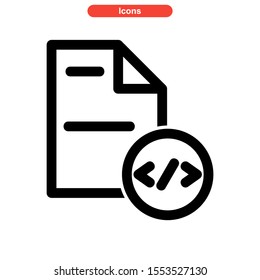coding icon isolated sign symbol vector illustration - high quality black style vector icons
