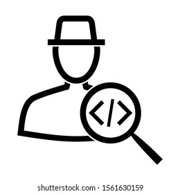 coding icon isolated sign symbol vector illustration - high quality black style vector icons
