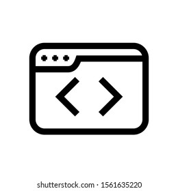 coding icon isolated sign symbol vector illustration - high quality black style vector icons
