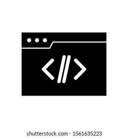 coding icon isolated sign symbol vector illustration - high quality black style vector icons
