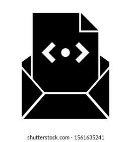 coding icon isolated sign symbol vector illustration - high quality black style vector icons
