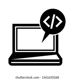 coding icon isolated sign symbol vector illustration - high quality black style vector icons
