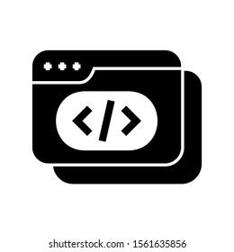 coding icon isolated sign symbol vector illustration - high quality black style vector icons
