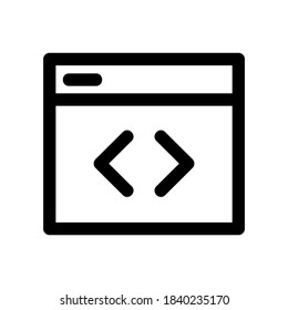 coding icon or logo isolated sign symbol vector illustration - high quality black style vector icons
