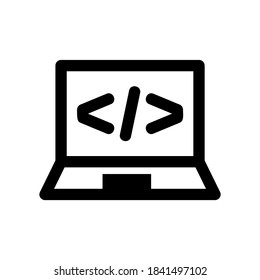 coding icon or logo isolated sign symbol vector illustration - high quality black style vector icons
