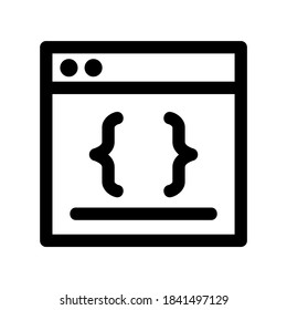 coding icon or logo isolated sign symbol vector illustration - high quality black style vector icons
