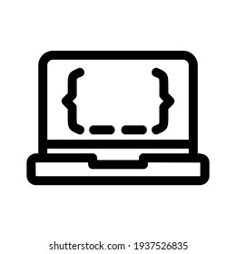 coding icon or logo isolated sign symbol vector illustration - high quality black style vector icons
