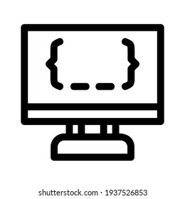 coding icon or logo isolated sign symbol vector illustration - high quality black style vector icons
