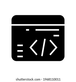 coding icon or logo isolated sign symbol vector illustration - high quality black style vector icons
