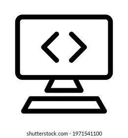 coding icon or logo isolated sign symbol vector illustration - high quality black style vector icons
