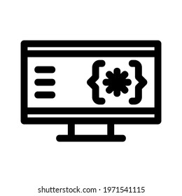 coding icon or logo isolated sign symbol vector illustration - high quality black style vector icons
