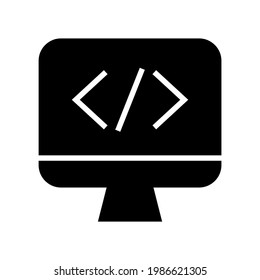 coding icon or logo isolated sign symbol vector illustration - high quality black style vector icons

