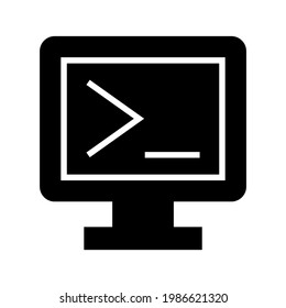 icono de codificación o logotipo símbolo de signo aislado ilustración vectorial - iconos vectoriales de estilo negro de alta calidad
