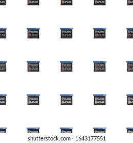 coding icon pattern seamless isolated on white background. Editable flat coding icon. coding icon pattern for web and mobile.