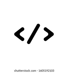 Coding icon. Programming education symbol. Logo design element.