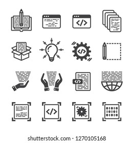 Data Binary Code Icon Images Stock Photos Vectors