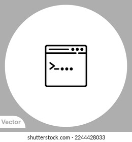 Coding icon sign vector,Symbol, logo illustration for web and mobile