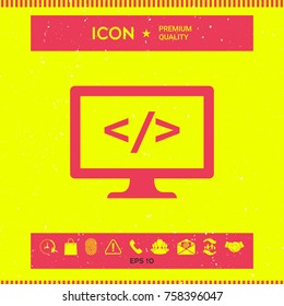 Coding icon symbol